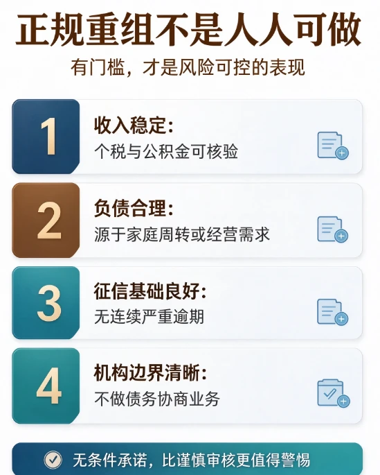 正规重组不是人人可做|有门槛才是风险可控的表现