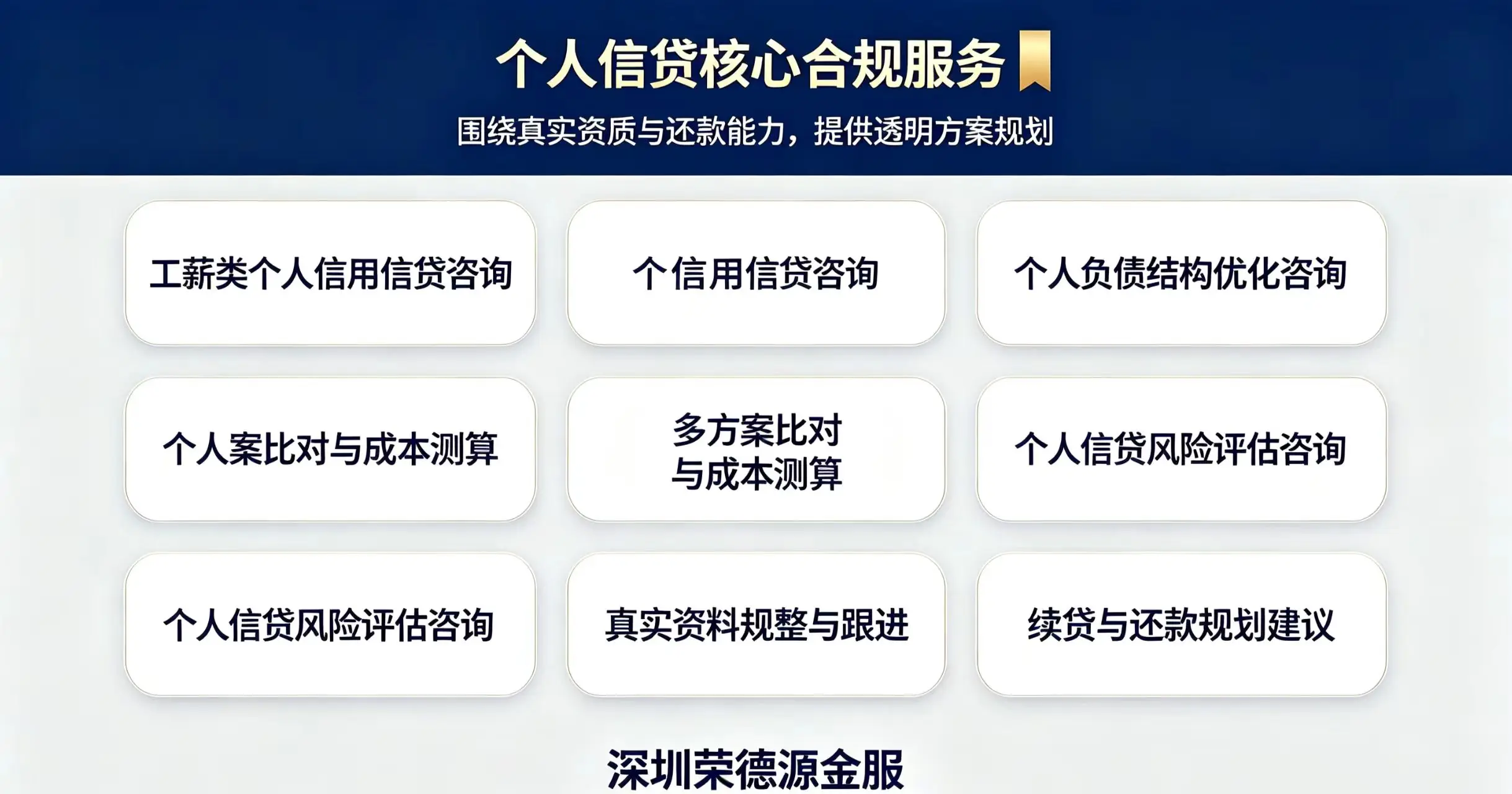 个人信贷核心合规服务详解：围绕真实资质与还款能力的透明方案规划