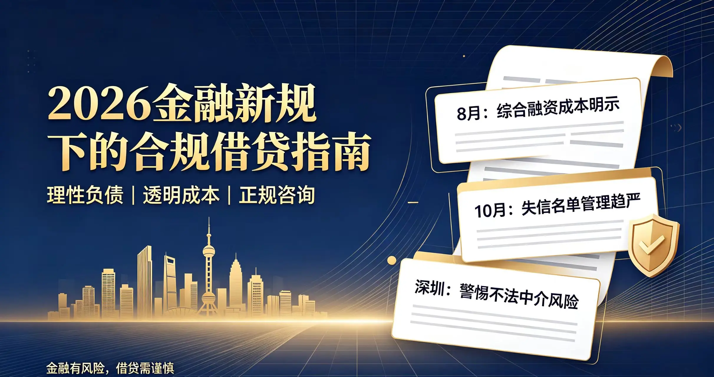 2026金融新规下的合规借贷指南：理性负债、透明成本、正规咨询